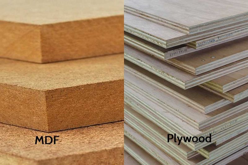 So sánh Plywood với MDF chống ẩm 1 Hình ảnh so sánh Plywood và MDF chống ẩm