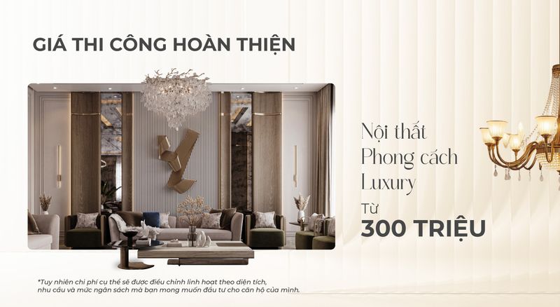 Thi Công Nội Thất Chung Cư Theo Ngân Sách 2 Nội thất phong cách luxury