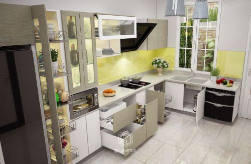 Quy trình khảo sát đo đạc tủ bếp 2 Chọn phụ kiện phù hợp