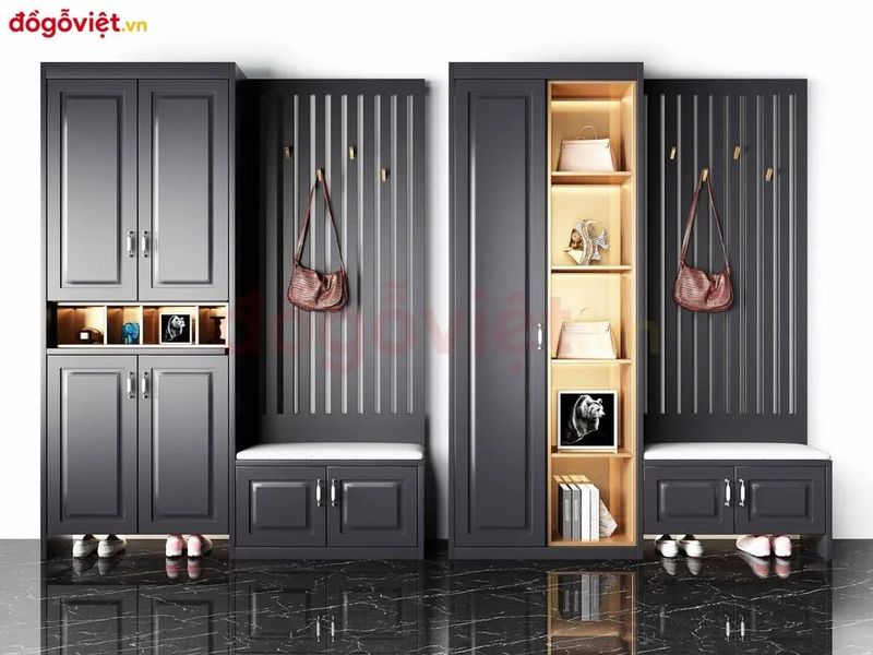 Thi Công Tủ Giày Chung Cư Theo Yêu Cầu 3 Kham phá 99 ý tưởng tủ giày tối ưu không gian mới diện tích