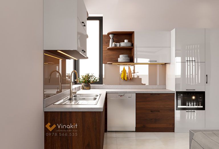 Đóng tủ bếp đẹp theo kích thước thực tế tại nhà 2 Bản vẽ kích thước tủ bếp phù hợp