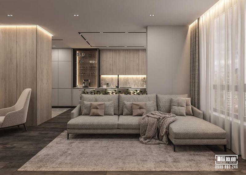 Nội Thất Chung Cư Phong Cách Minimalism 2 Nội thất căn hộ 1 phòng ngủ phong cách minimalism