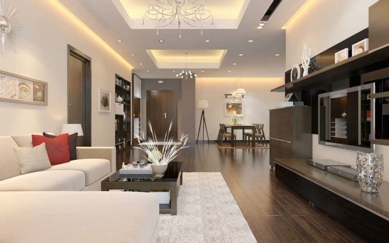 Nội Thất Chung Cư Phong Cách Hiện Đại 2 Nội thất phòng khách hiện đại