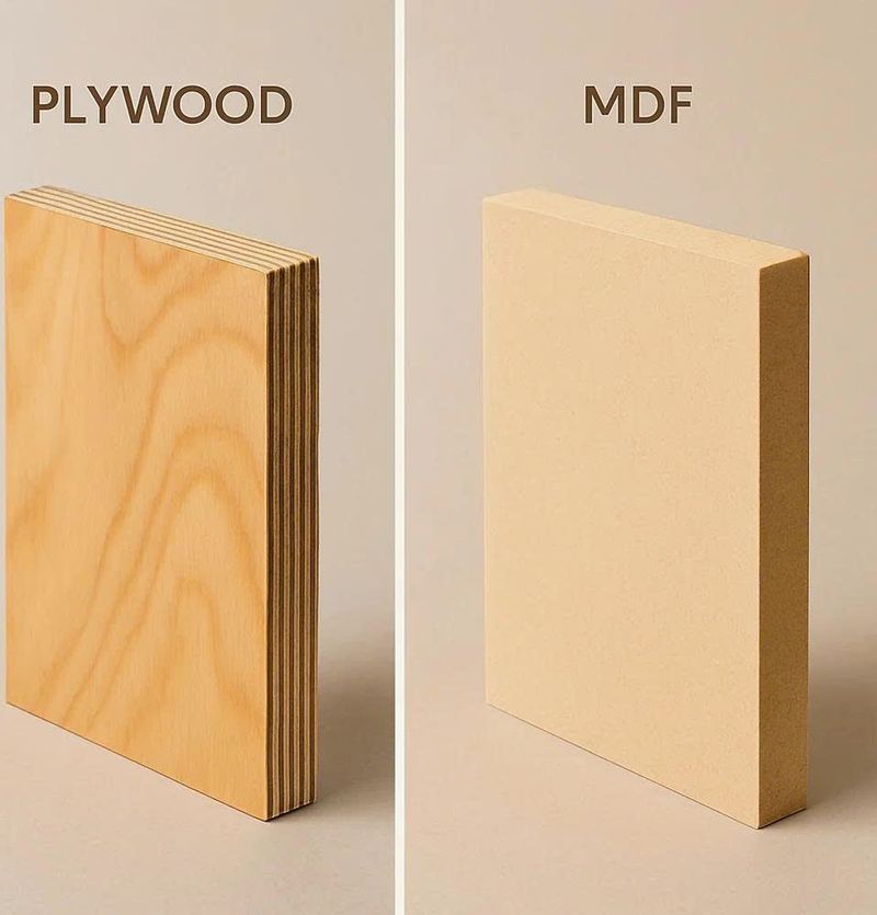 So sánh MDF và Plywood làm tủ bếp 2 Hình ảnh so sánh Plywood và MDF loạt xanh