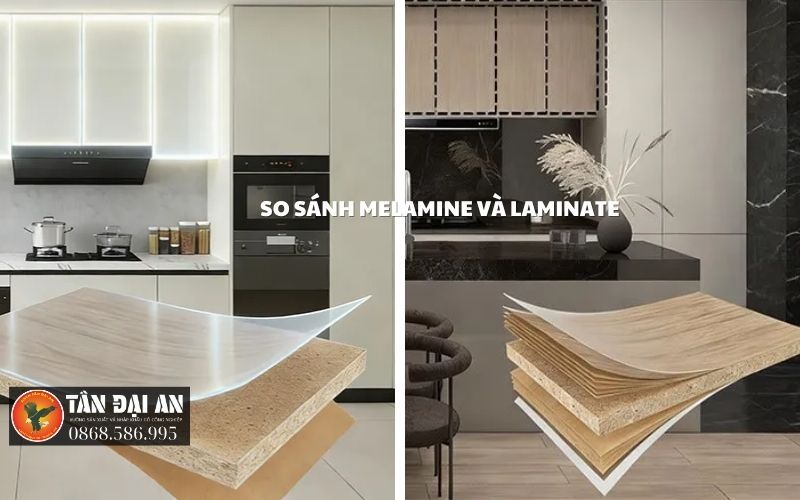 Nội Thất Chung Cư Melamine Hay Laminate 3 So sánh melamine và laminate