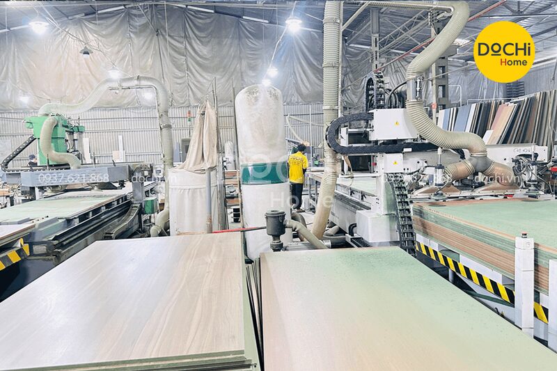 Xưởng Sản Xuất Nội Thất Chung Cư Trực Tiếp 4 Thi công nội thất tại xưởng