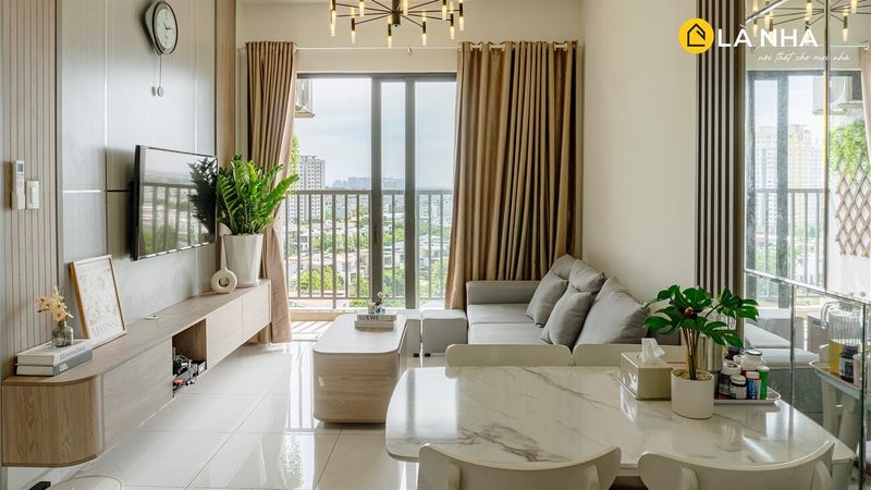 Nội Thất Chung Cư Phong Cách Hiện Đại 1 Thiết kế nhà chung cư đẹp 100m2
