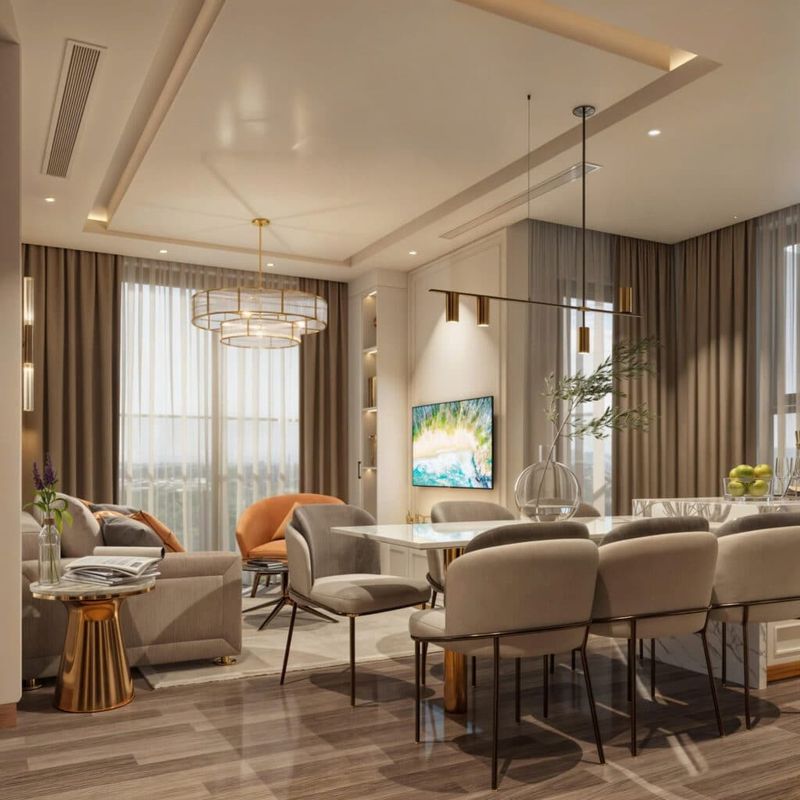 Xưởng Nội Thất Chung Cư Có Thiết Kế Miễn Phí Không 2 Thiết kế nội thất chung cư đẹp