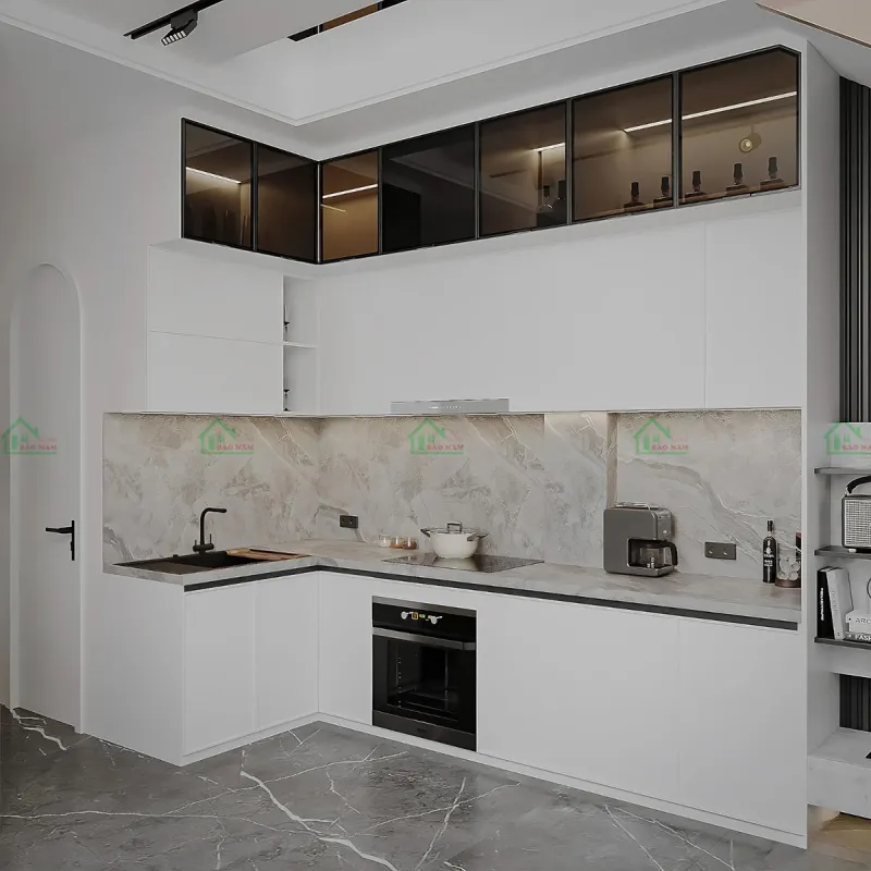Mẫu tủ bếp MDF đẹp dẫn đầu xu hướng 1 Mẫu tủ bếp MDF đẹp