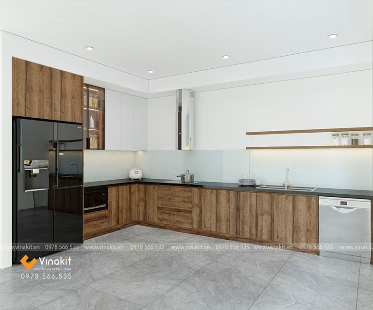 Tủ bếp MDF phủ Laminate có bền không 5 Thiết kế tủ bếp MDF phủ laminate tiện nghi