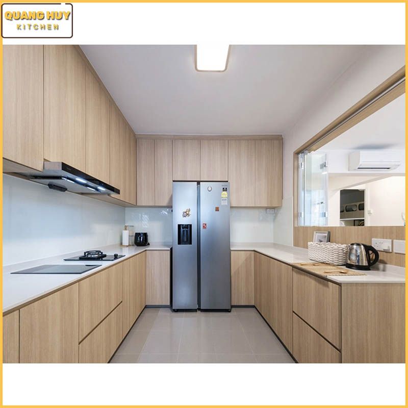 Các loại phủ Melamine cho tủ bếp MDF 3 Tủ bếp Melamine họa tiết