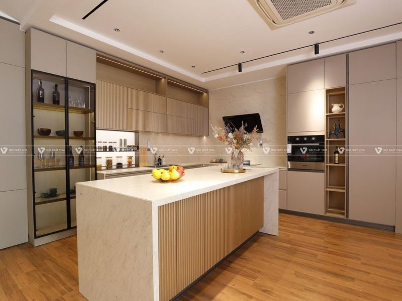 Thi công tủ bếp Plywood cao cấp chống nước chống mối mọt 4 Tủ bếp Plywood là gì, ưu điểm, cấu tạo và báo giá mới nhất