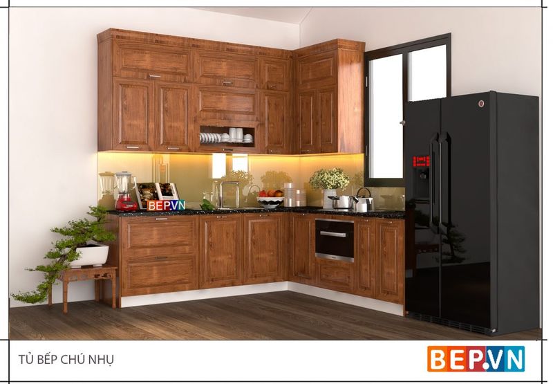 Ưu điểm của tủ bếp gỗ cao su tự nhiên 3 Ưu và nhược điểm của tủ bếp gỗ tự nhiên – Bạn đã biết