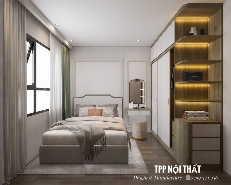 Thi Công Tủ Quần Áo Chung Cư Giá Xưởng 1 Xưởng sản xuất thiết kế thi công nội thất gia đình